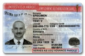 what is Advance Parole EAD Combo Card