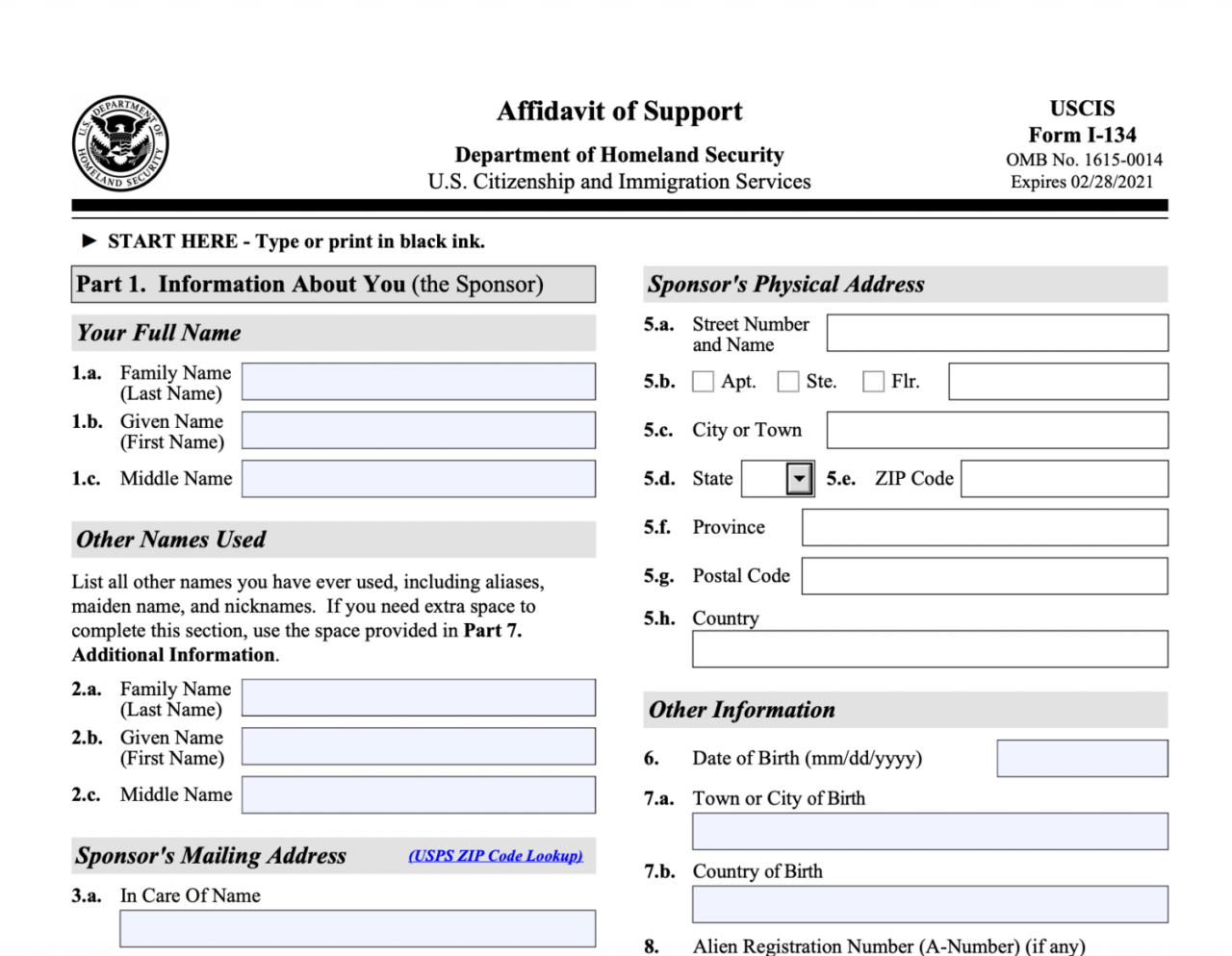 Form I-134, Explained - Promise of Financial Support